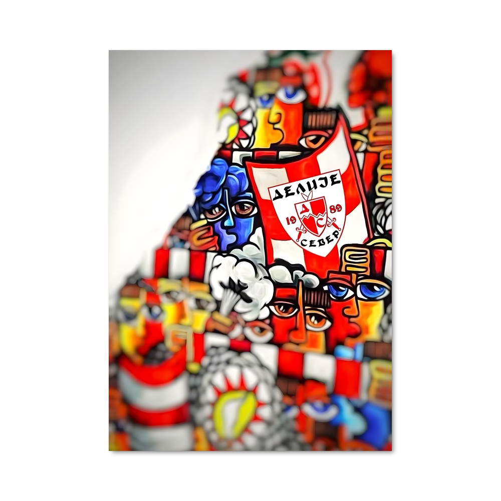 Poster Red star respectées – affiche Basketball
